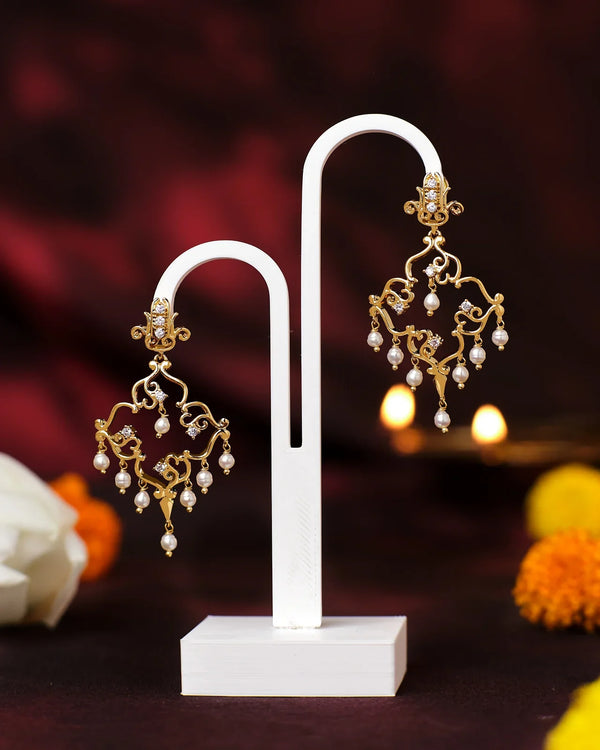 Versatile Festive Glamour Pearl Earrings