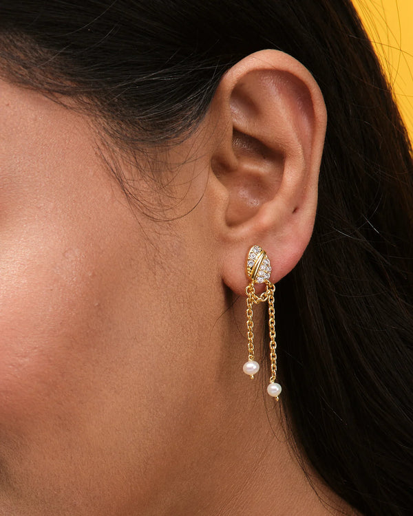 Oasis Drop Pearl Earring
