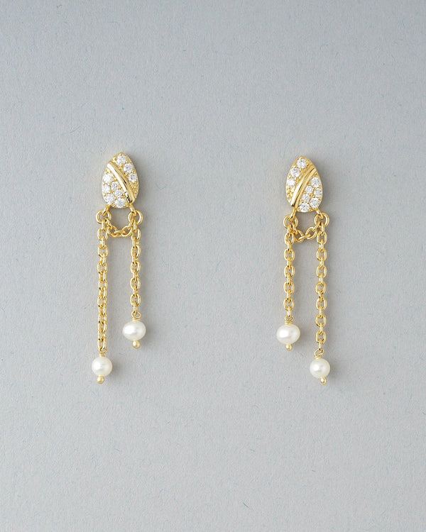 Oasis Drop Pearl Earring