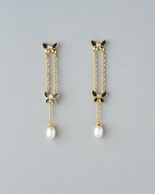Butterfly Dreamin Pearl Earrings
