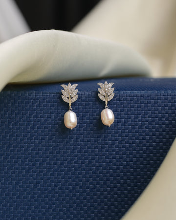 The perfect blend of softness and shine pearls with CZ accents