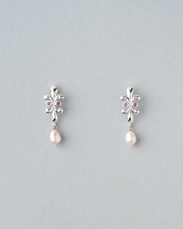 Dangling Pearl Earrings