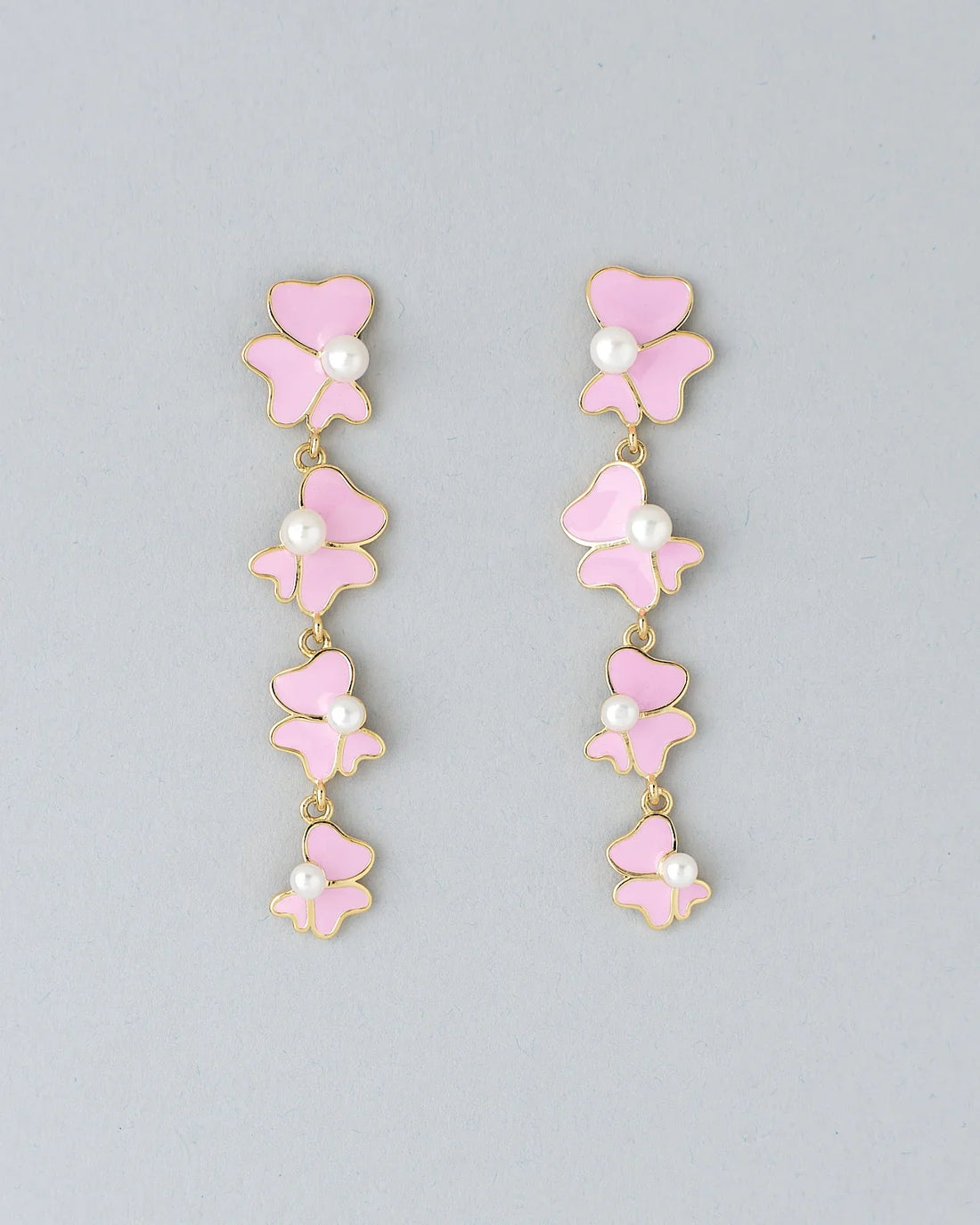 Champak Charm Floral Pearl Earrings