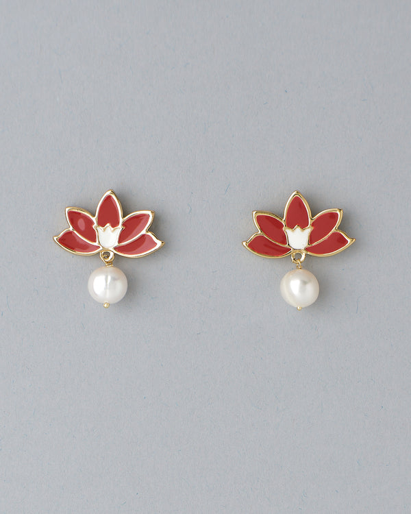 Eternal Lotus  Pearl Elegance for Diwali