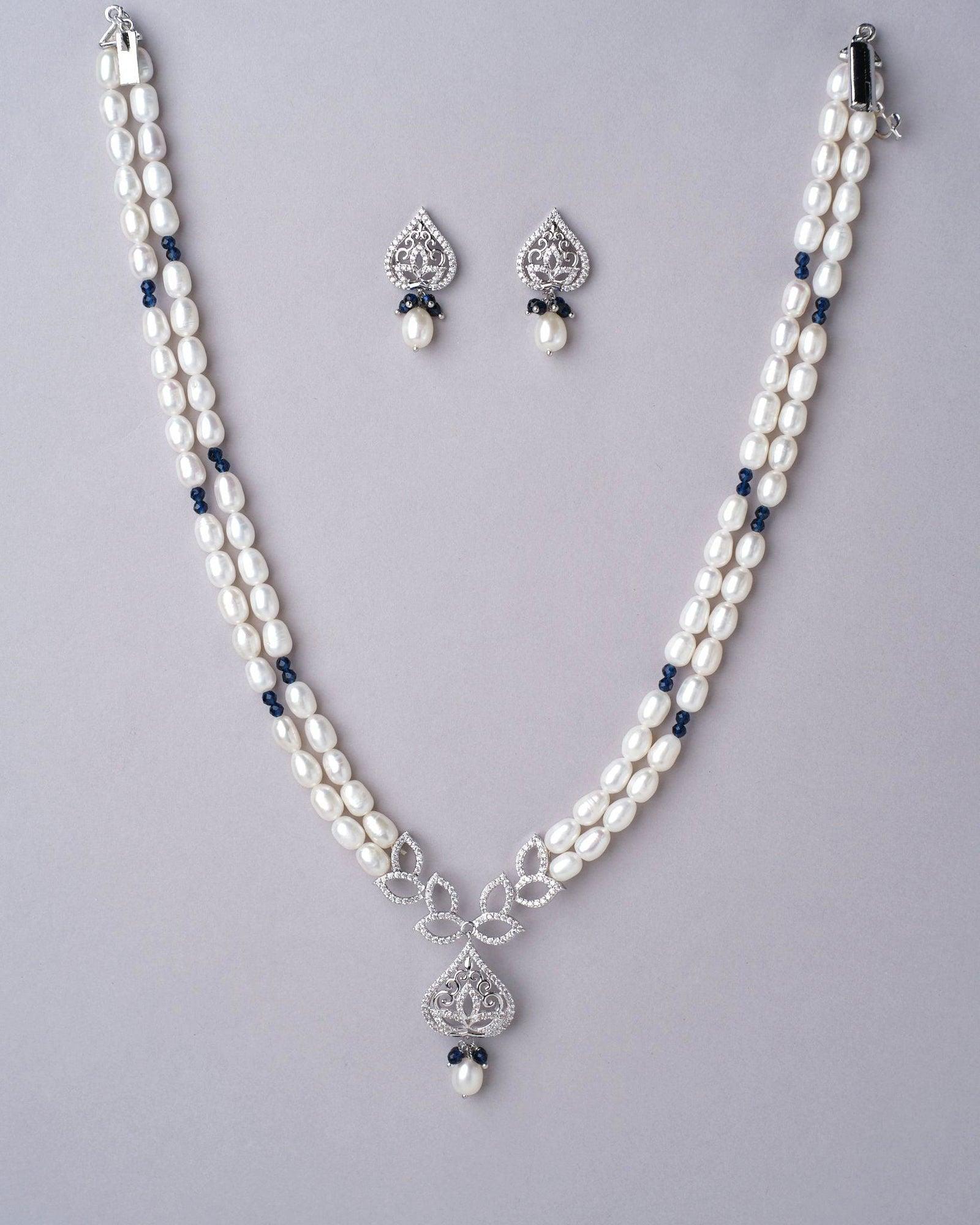 The Aksa Necklace Set - Chandrani Pearls