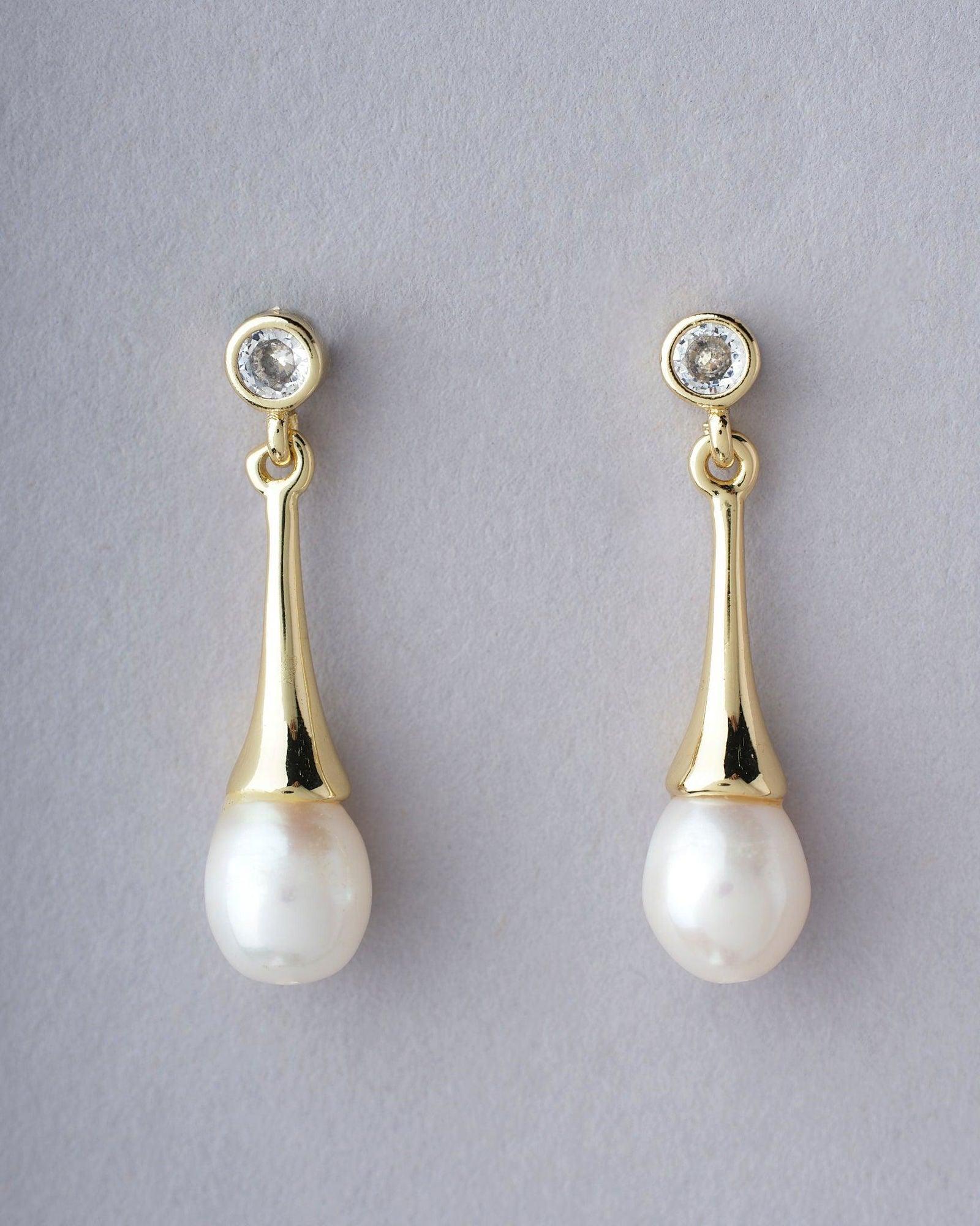 The Amathea Small Drop Earrings - Chandrani Pearls