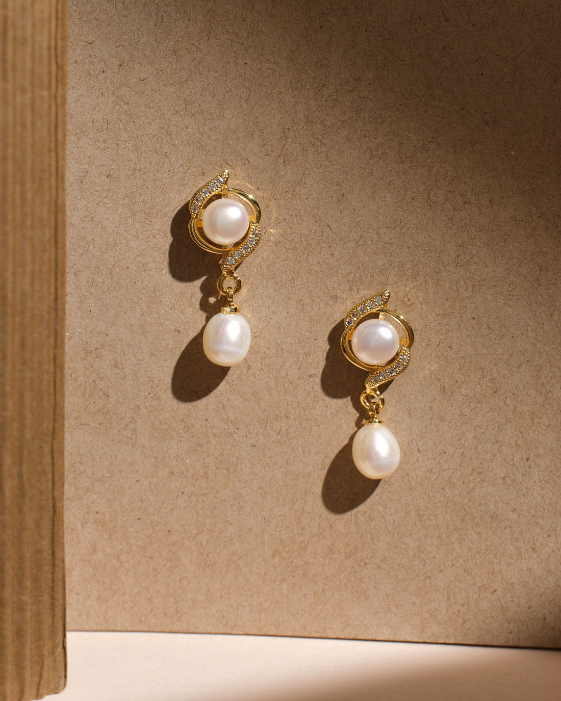 The Azna Pearl Drop Earrings - Chandrani Pearls
