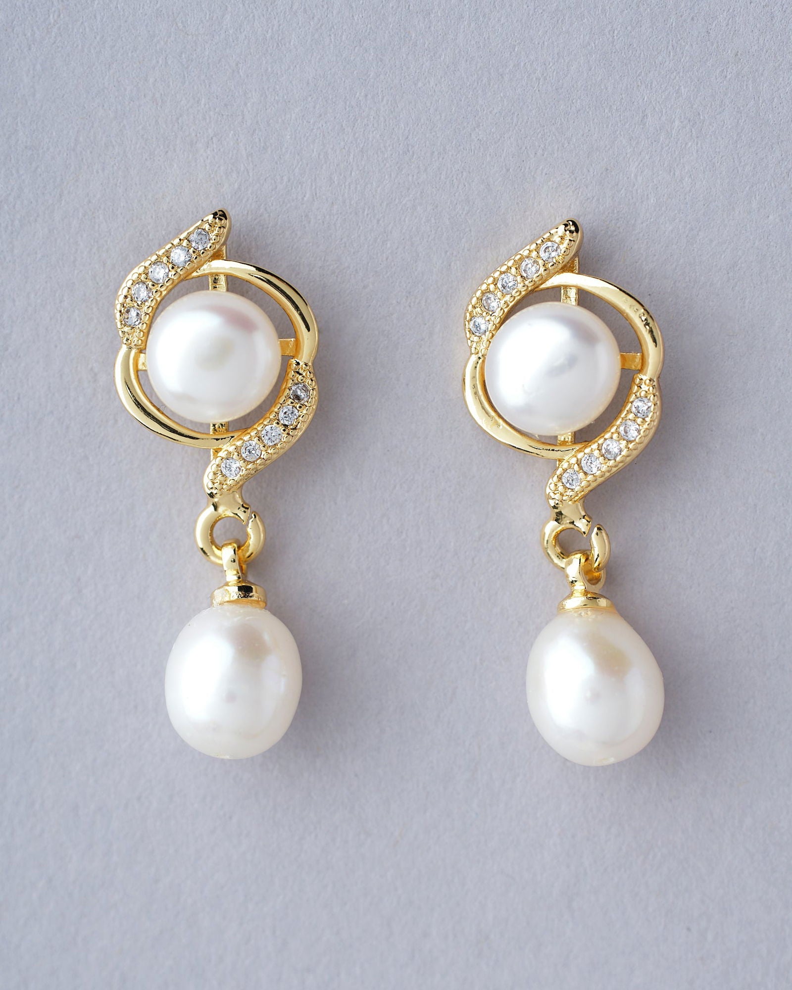 The Azna Pearl Drop Earrings - Chandrani Pearls