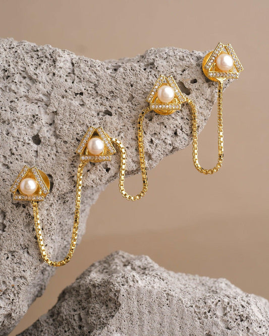 The Calvin Pearl Kurta Buttons For Him - Chandrani Pearls