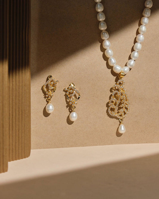 The Celestial Flutters Pearl Necklace Set - Chandrani Pearls