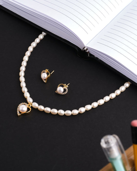 The Celine Love Pearl Necklace Set - Chandrani Pearls