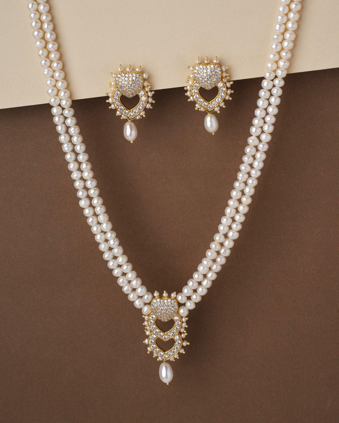 The Dainty Links Pearl Necklace Set - Chandrani Pearls