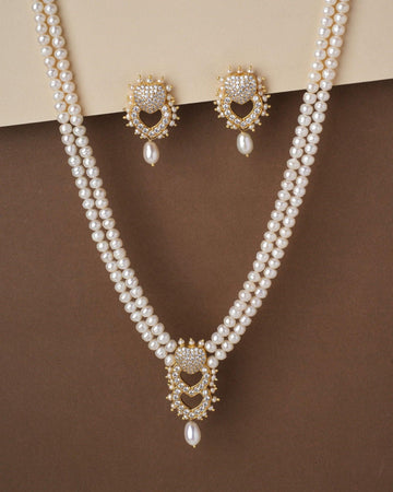 The Dainty Links Pearl Necklace Set - Chandrani Pearls