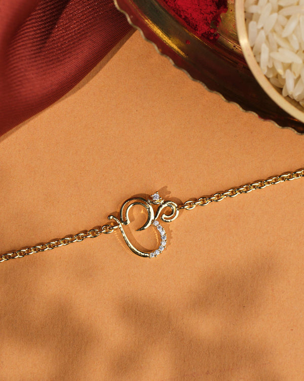 The Divine Omkaleshwar Rakhi - Chandrani Pearls