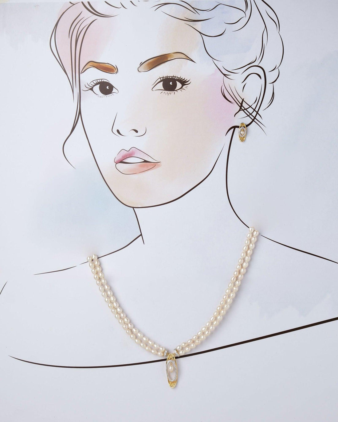 The Ebullient  Pearl Necklace Set - Chandrani Pearls