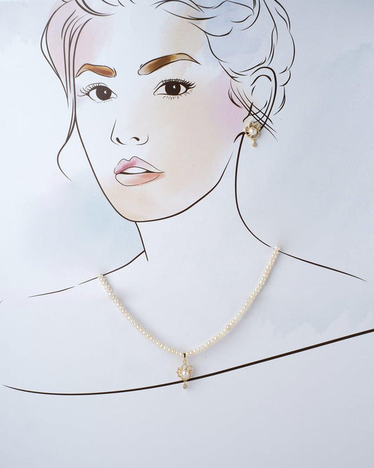 The Elllinor Pearl Necklace set - Chandrani Pearls