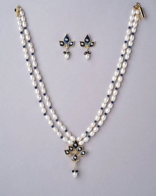 The Emica Lariat Necklace Set - Chandrani Pearls