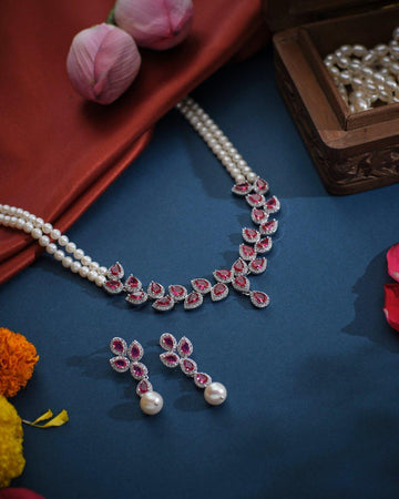 The Illuminate Necklace Set - Chandrani Pearls