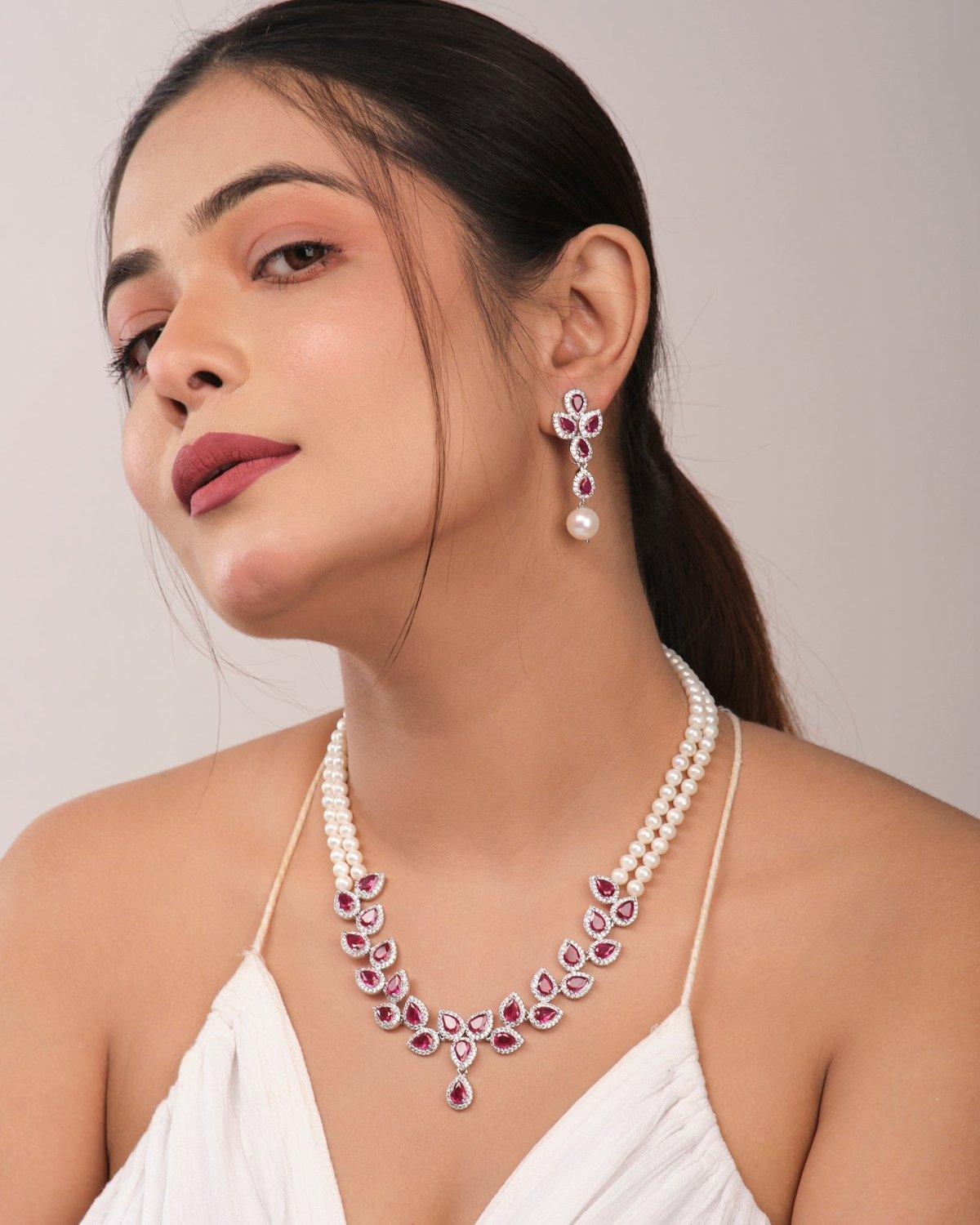 The Illuminate Necklace Set - Chandrani Pearls