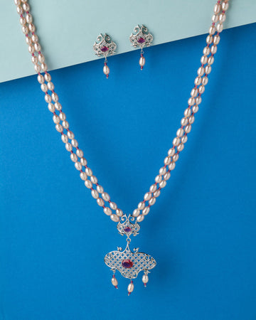 The Jacklyn Pearl Necklace Set - Chandrani Pearls