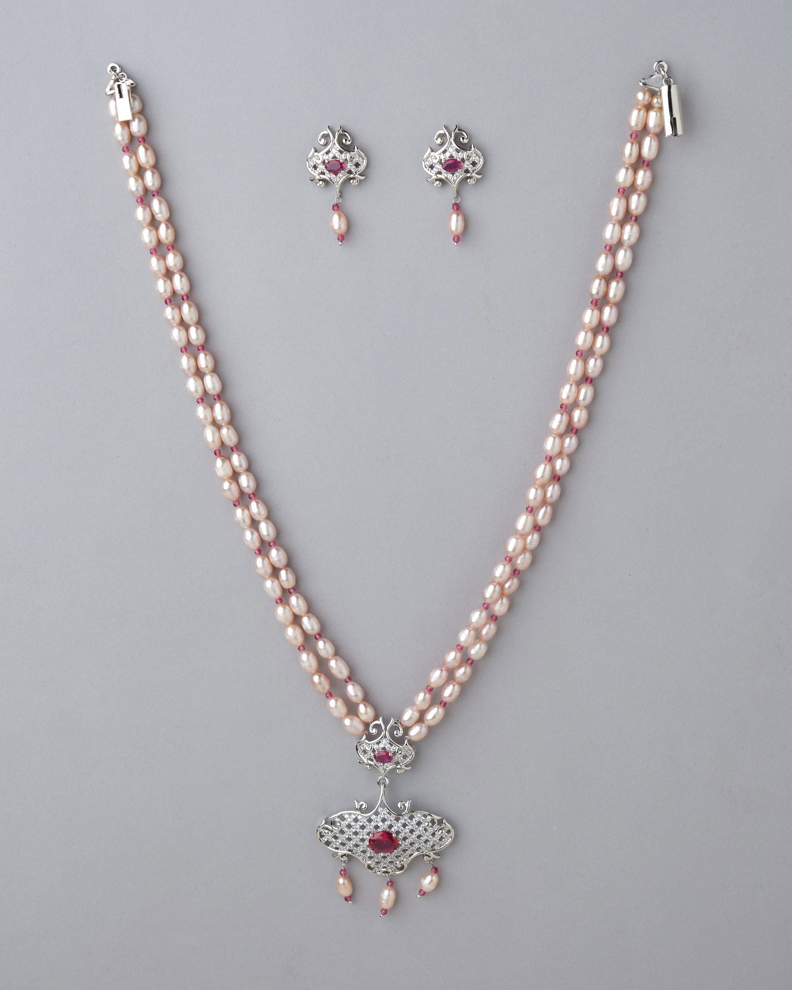 The Jacklyn Pearl Necklace Set - Chandrani Pearls