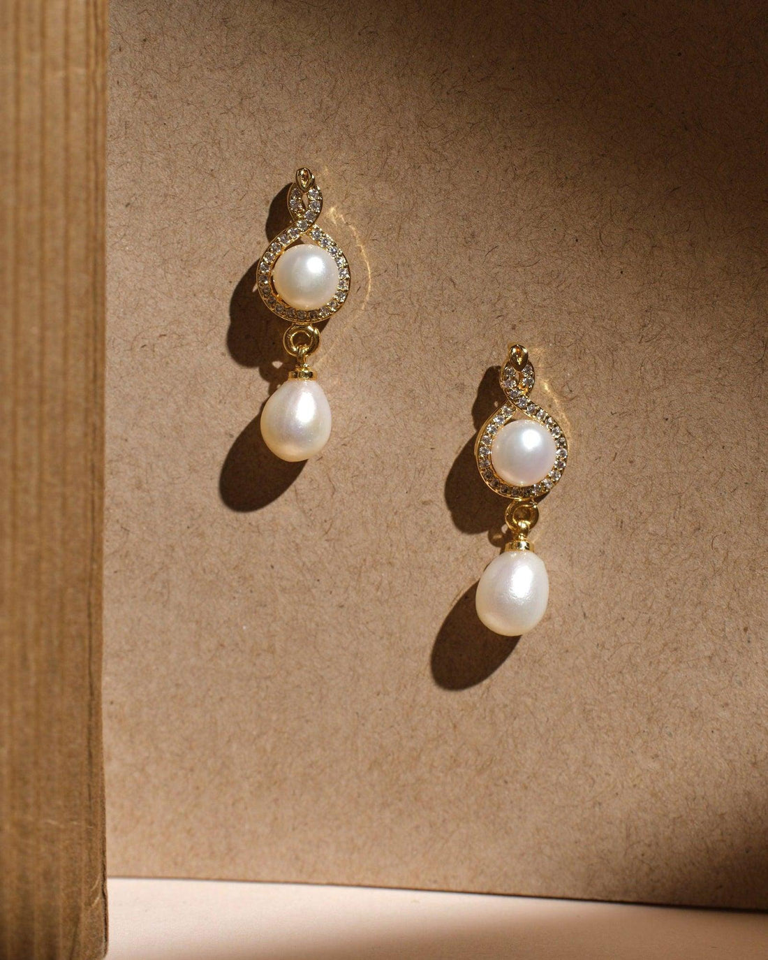 The Janessa Drop Pearl Earrings - Chandrani Pearls
