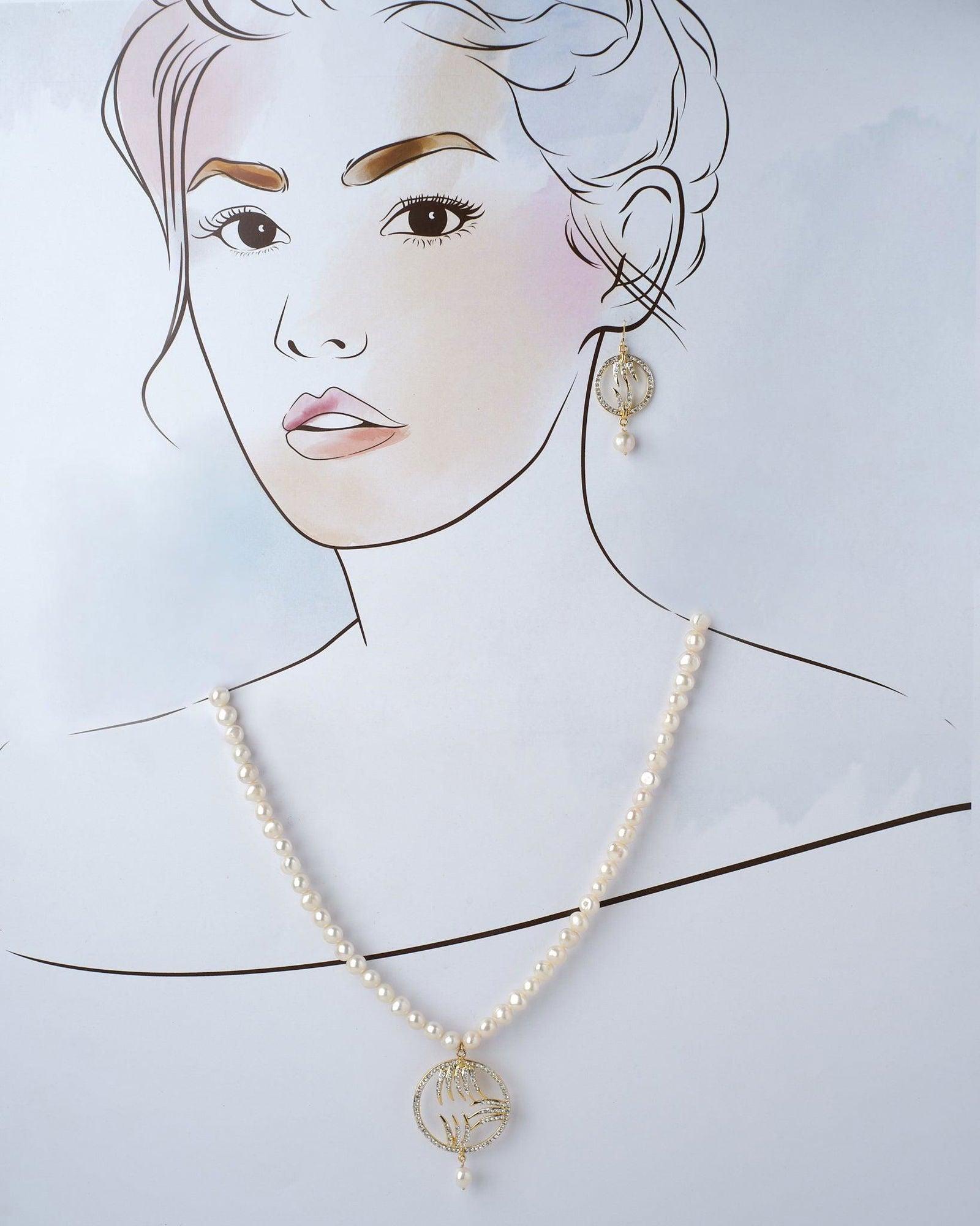 The Maniranjani Delightening Pearl Necklace Set - Chandrani Pearls
