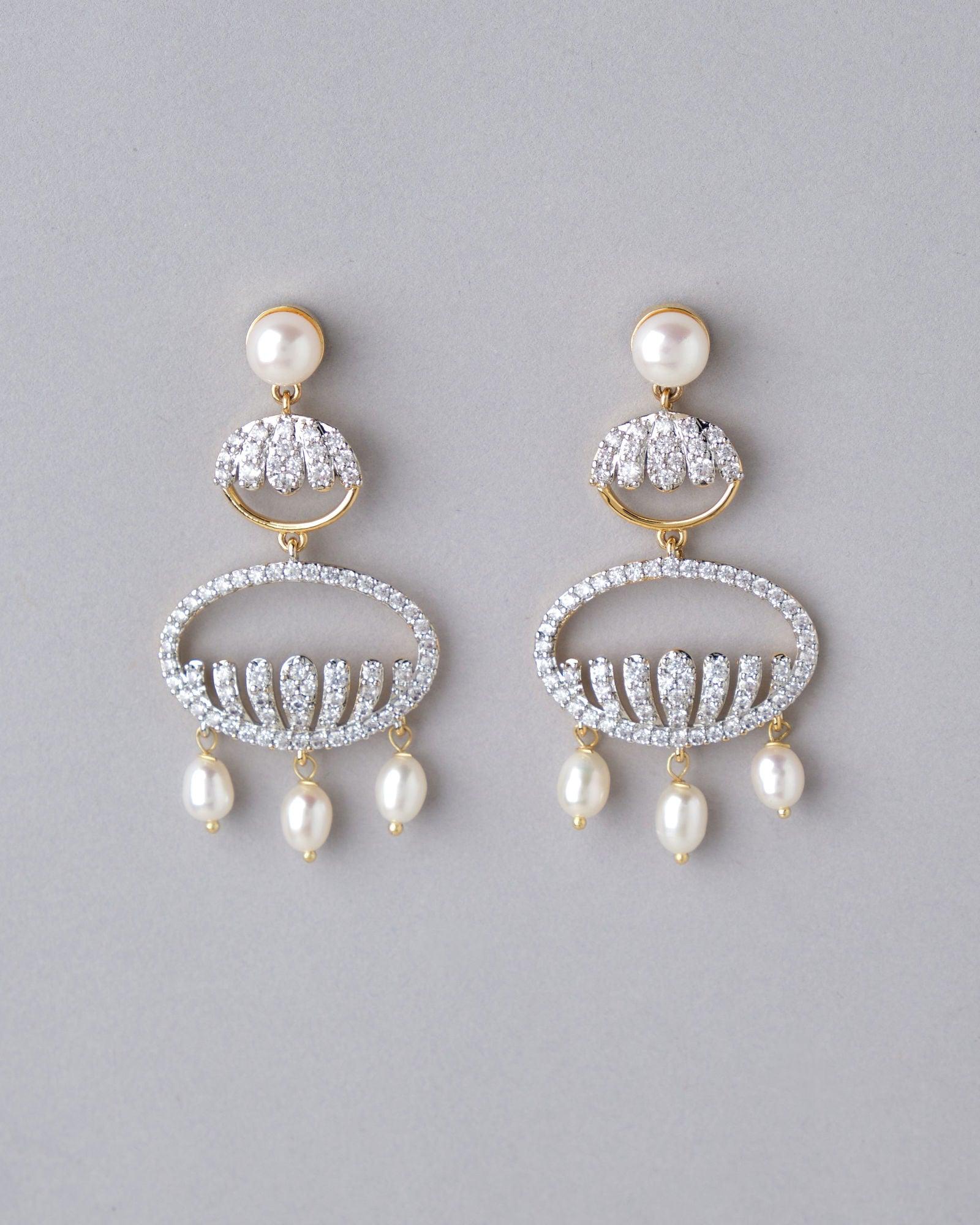 The Mehrunisa Chand Bali Earring - Chandrani Pearls