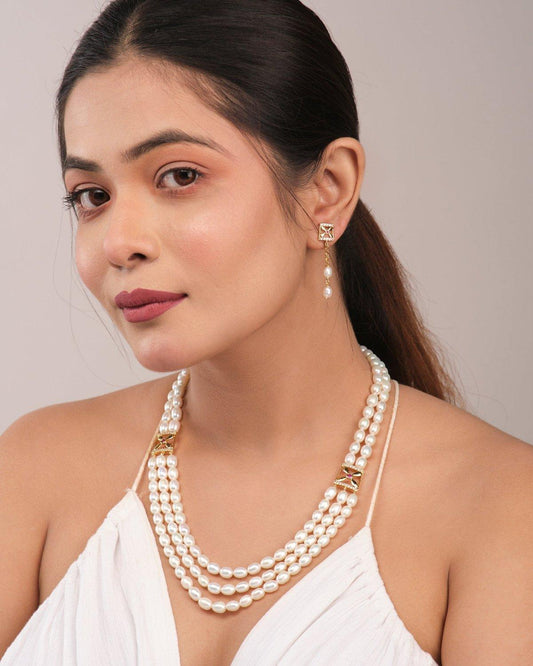 The Regal Double Pendant Set - Chandrani Pearls