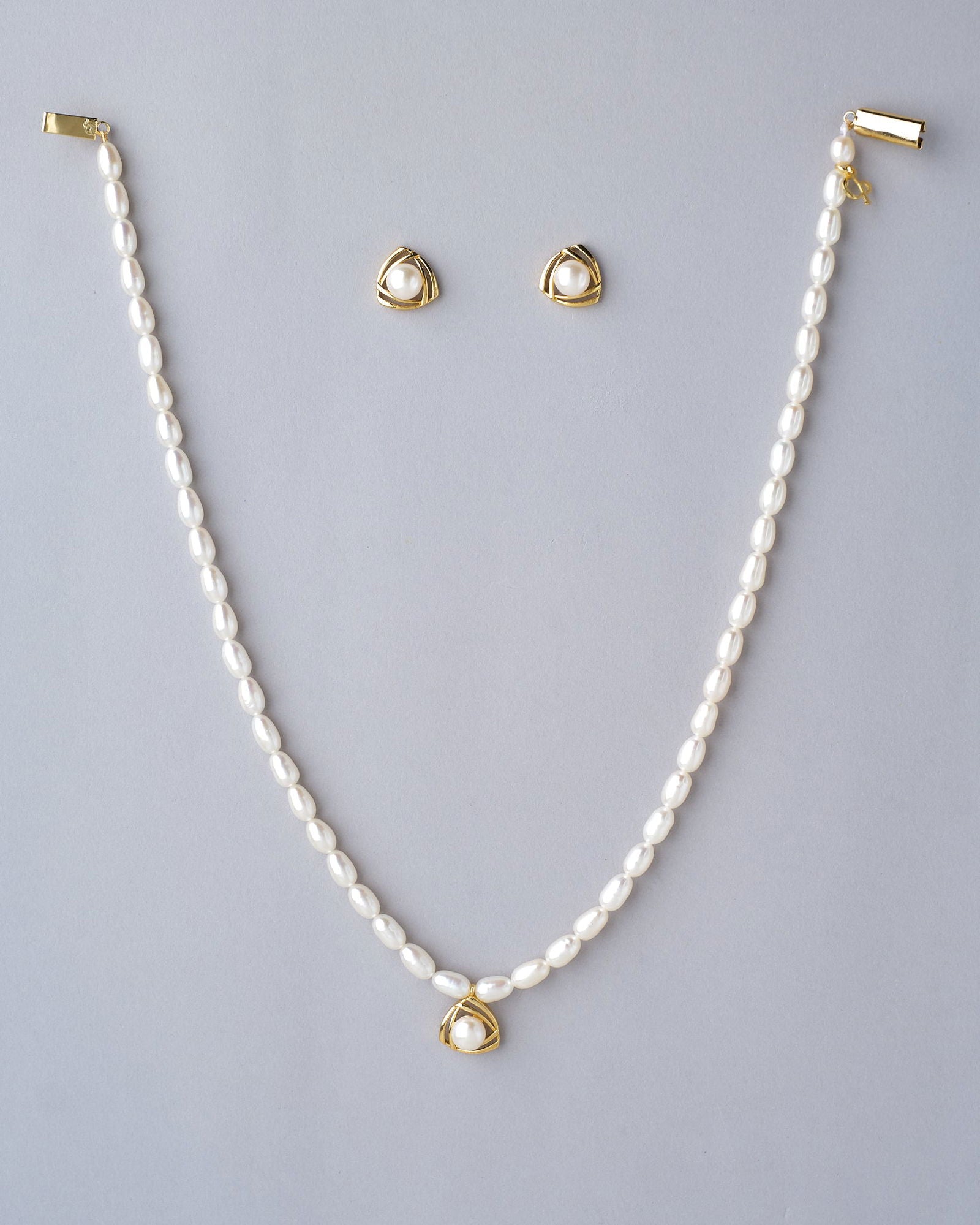 The Snow Globe Pearl Necklace Set - Chandrani Pearls