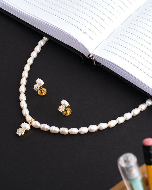 The Yaretzi  Pearl Necklace Set - Chandrani Pearls