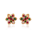 Traditional Colored Stone Earrings - Chandrani Pearls
