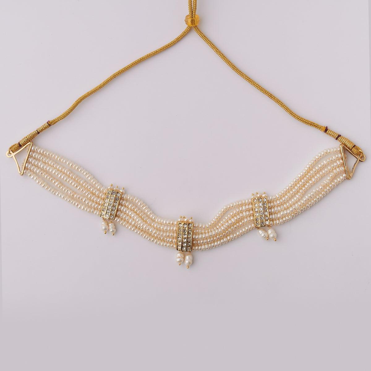 Traditional Pearl Choker Necklace - Chandrani Pearls