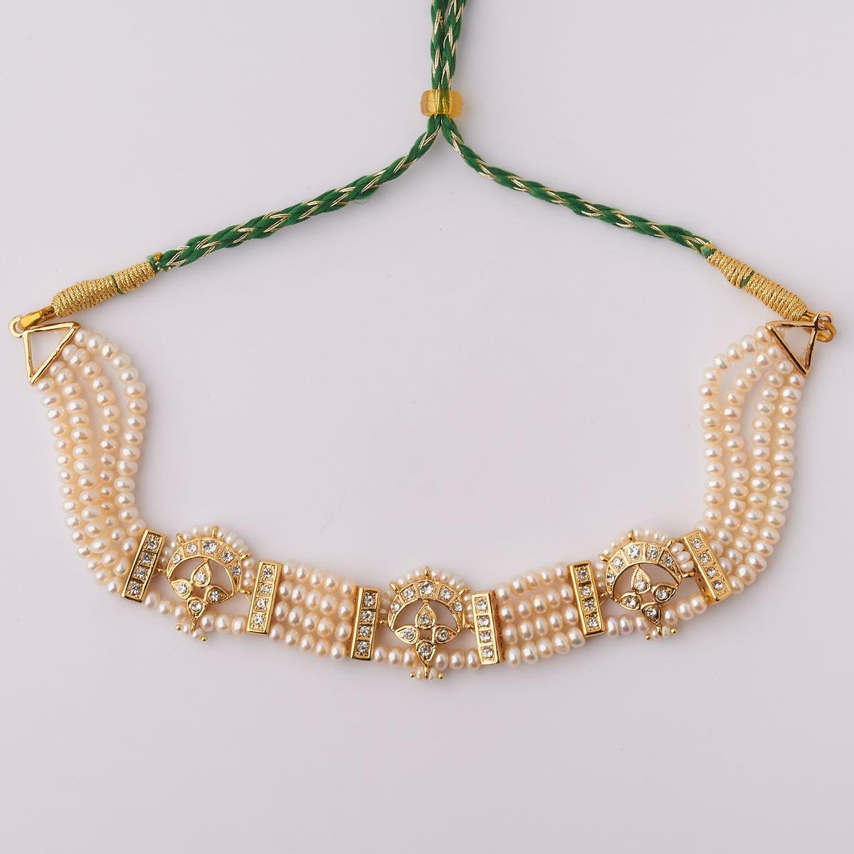 Traditional Pearl Choker Necklace - Chandrani Pearls