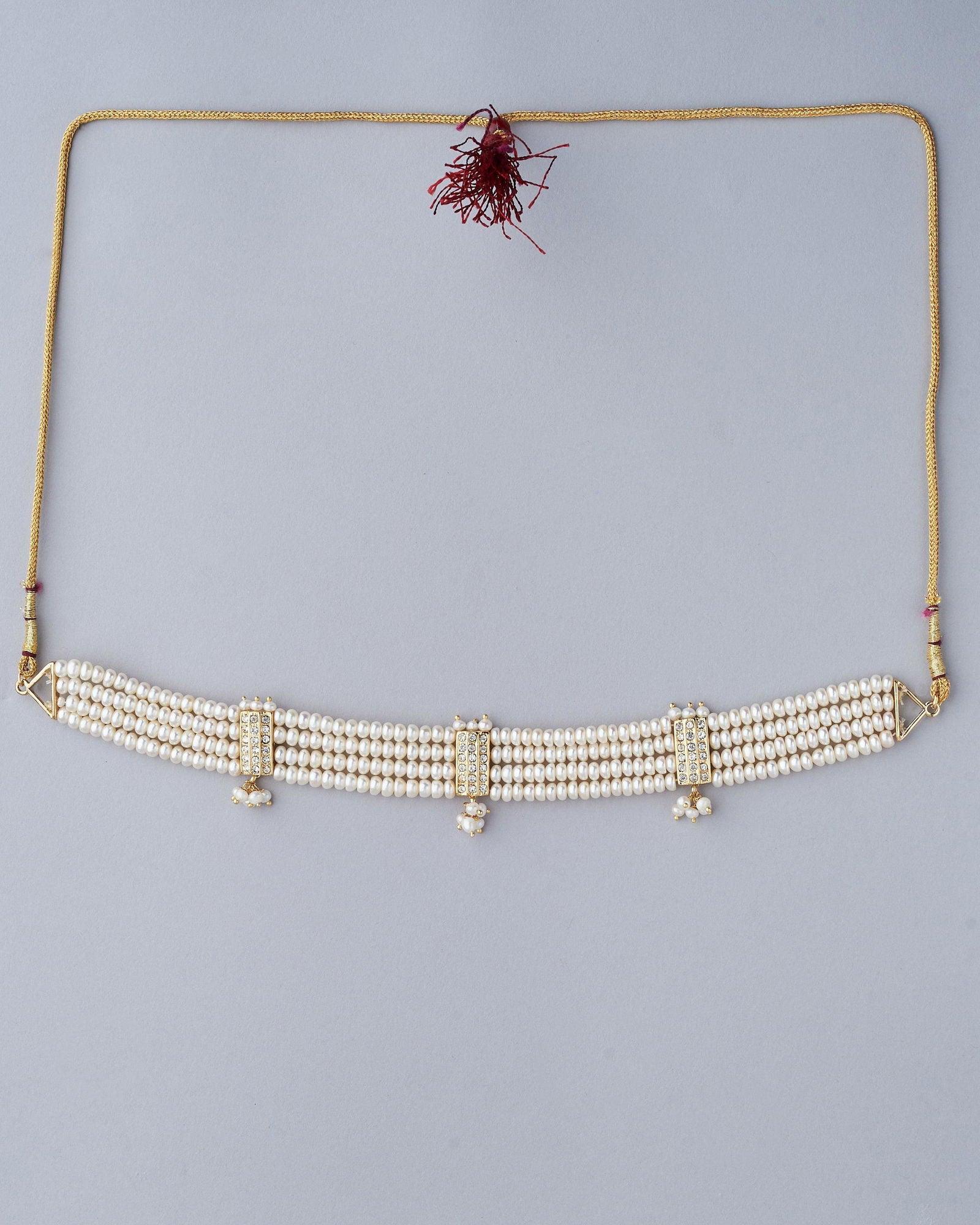 Traditional Pearl Choker Necklace - Chandrani Pearls