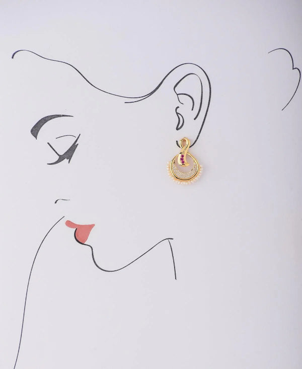 Traditional Pearl Hanging Earring - Chandrani Pearls
