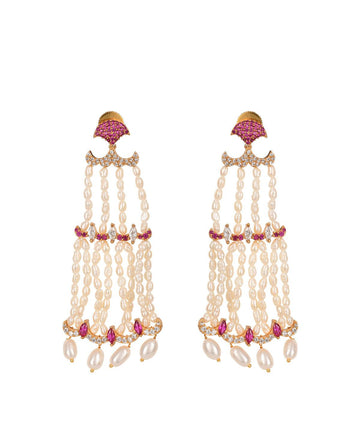 Traditional Pearl Hanging Earrings - Chandrani Pearls