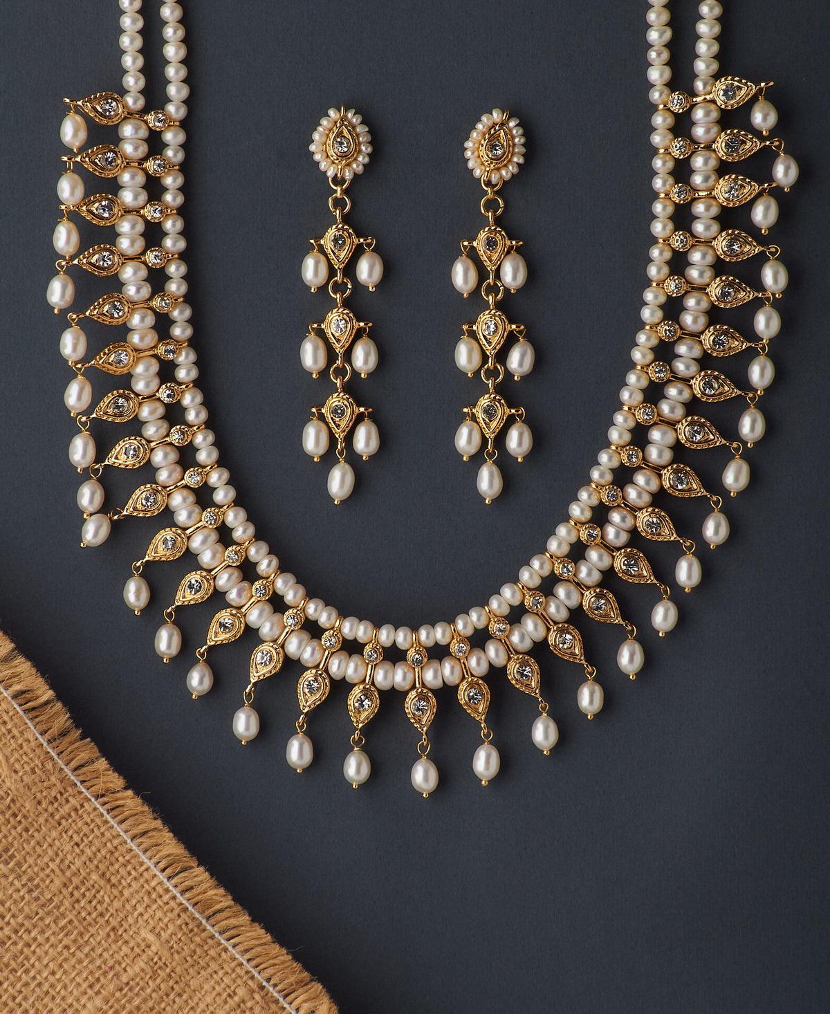 Traditional Pearl Necklace Set - Chandrani Pearls