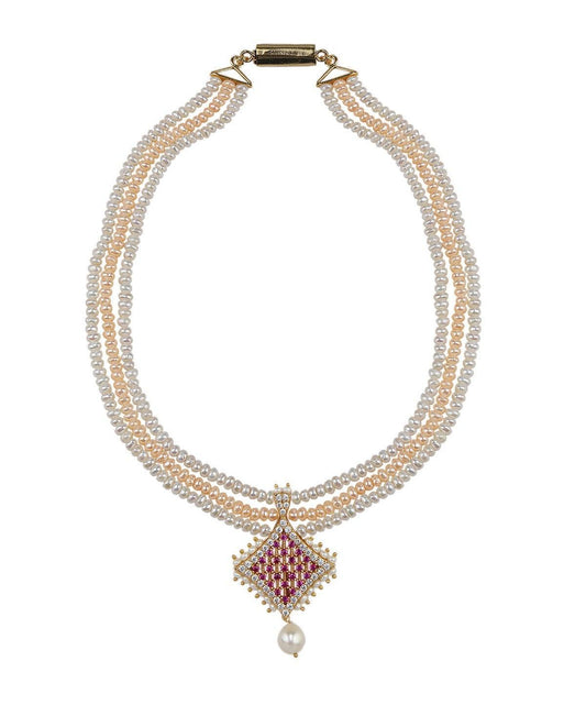 Traditional Pearl Necklace Set - Chandrani Pearls