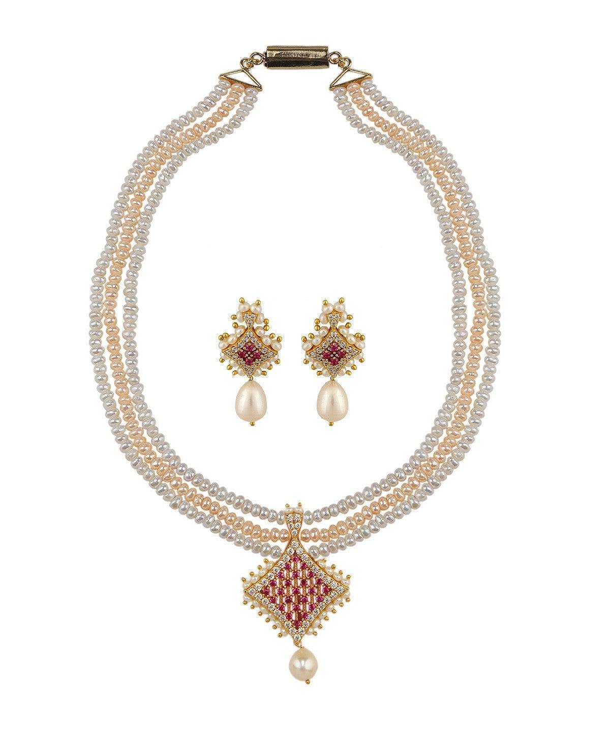 Traditional Pearl Necklace Set - Chandrani Pearls