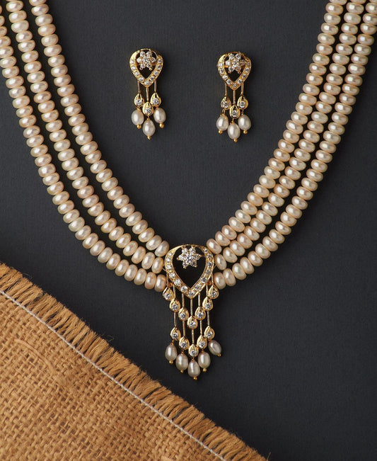 Traditional Pearl Necklace Set - Chandrani Pearls