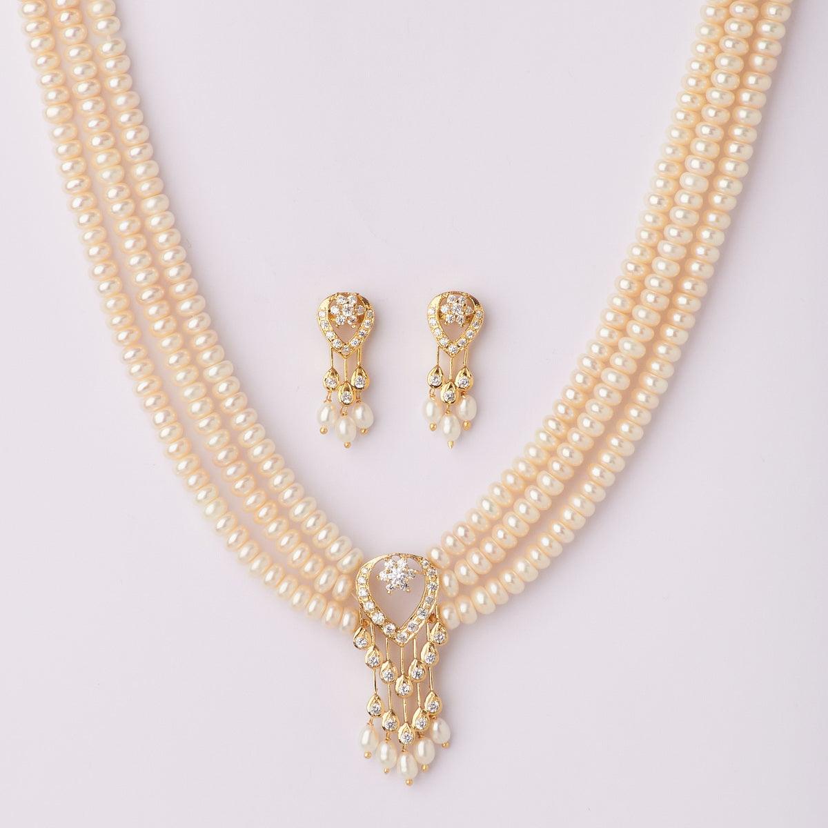 Traditional Pearl Necklace Set - Chandrani Pearls