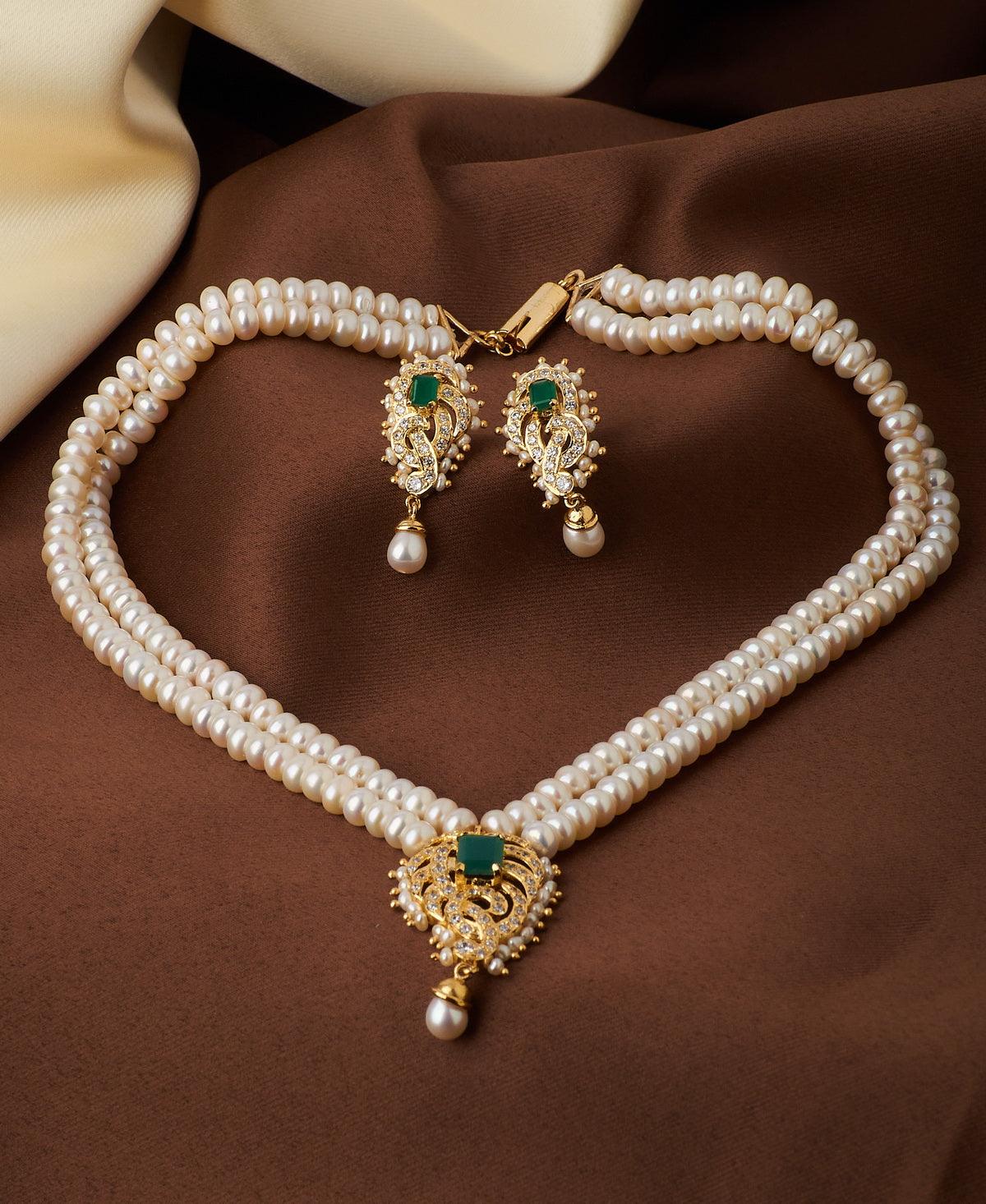 Traditional Pearl Necklace Set - Chandrani Pearls