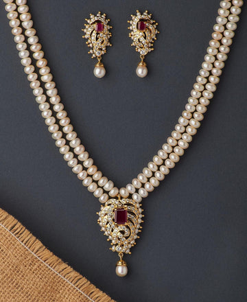 Traditional Pearl Necklace Set - Chandrani Pearls