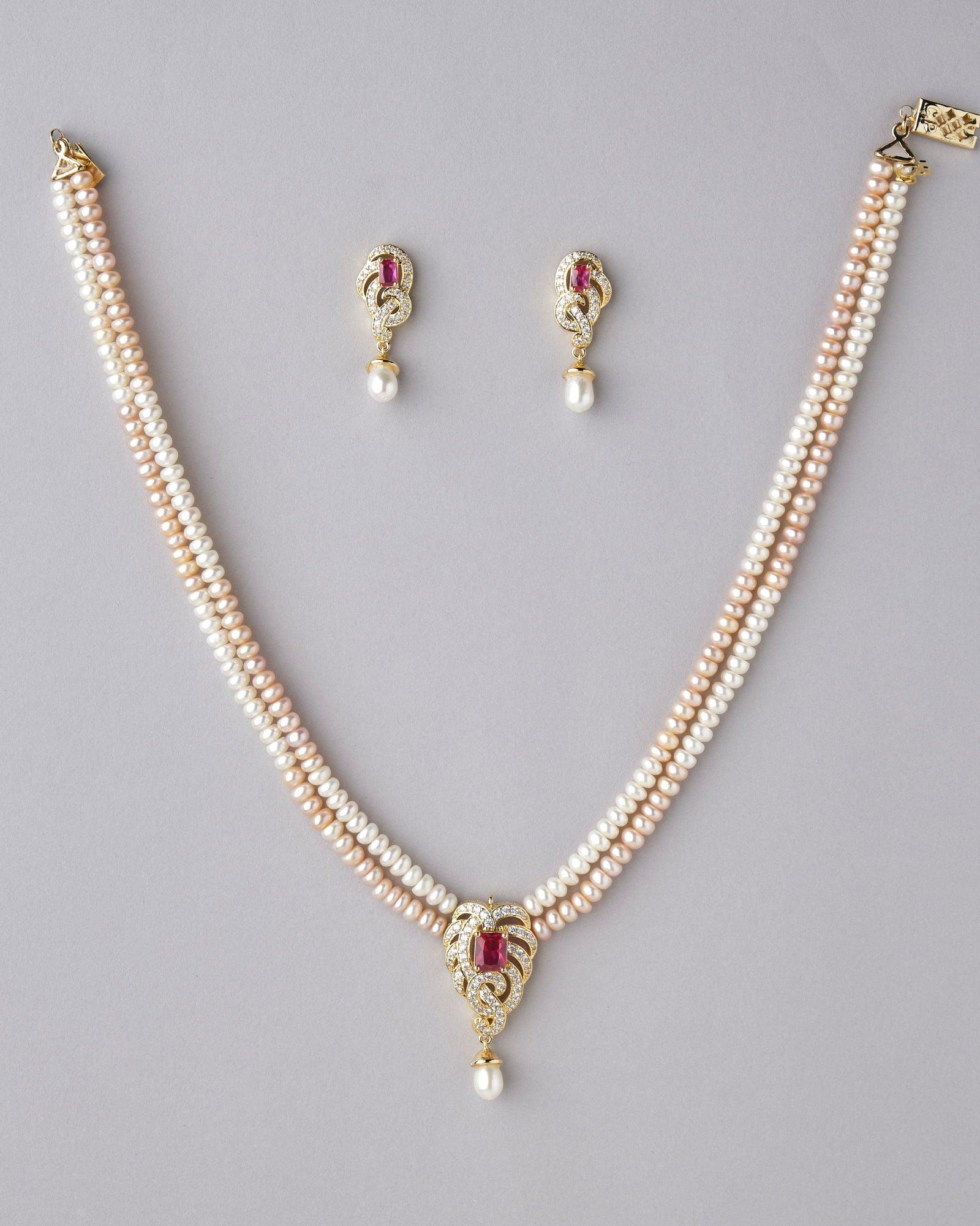 Traditional Pearl Necklace Set - Chandrani Pearls