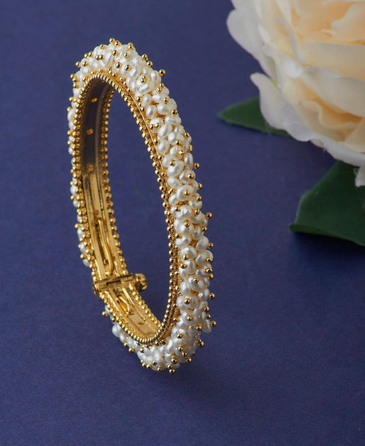 Traditional Real Pearl Bangle - Chandrani Pearls