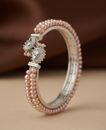 Traditional Real Pearl Bangle - Chandrani Pearls