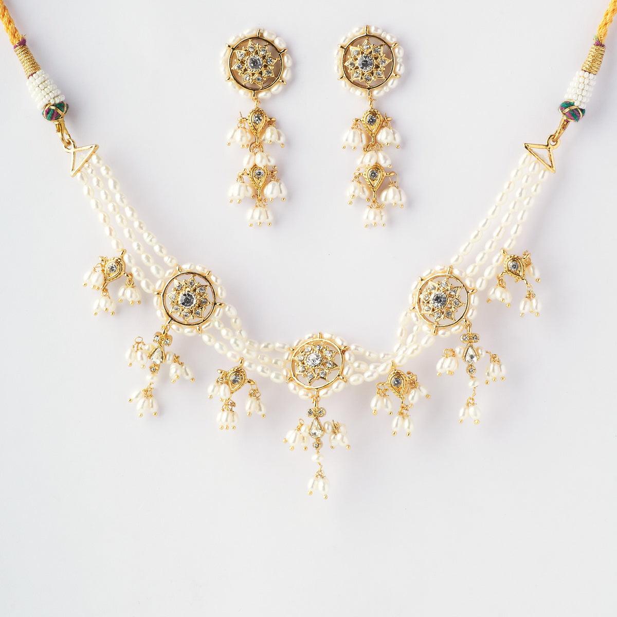 Traditional Real Pearl Choker Set - Chandrani Pearls