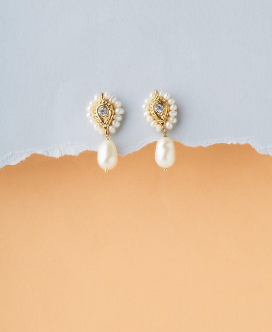 Traditional Real Pearl Earring - Chandrani Pearls