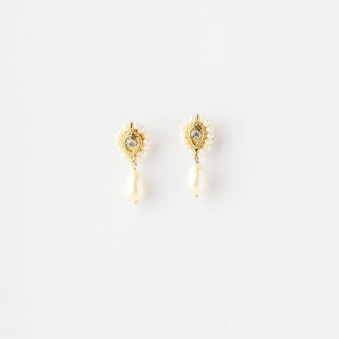Traditional Real Pearl Earring - Chandrani Pearls